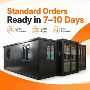 Prefab House 2 3 Bedrooms Prefabricated Modular Tiny Temporary House 20ft 40ft Portable Expandable Container House Office Use
