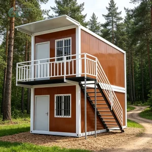 Prefab House 2 Story Container Home Modern Modular Detachable Container House Price Custom Modern Prefab Homes With Stairs