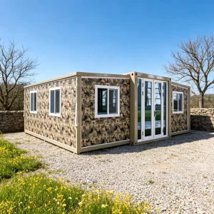 Prefab House 20Ft 30Ft 40Ft Villa Prefabricated 2-3 Bedrooms Portable Movable Container House