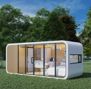 Prefab Lightweight Modular Container House with Waterproof Design for Emergency Housing Living Room & Bathroom Use