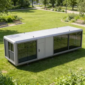Prefab Luxury Galvanized Steel Structure Mobile Container Houses With Furniture