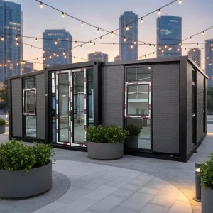 Prefab Luxury Soundproof Waterproof Hurricane Proof 20 40ft Camo Container House Expandable Modern Design Office Building Hotel