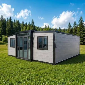 Prefab Luxury Villas Prefabricated Foldable Expandable Container House Portable Mobile Tiny Home Ready Expanding Houses on Wheel