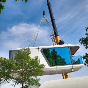 Prefab Mobile Modular Space Capsule Container Home 3 Bedrooms with Furniture Can Be Customized