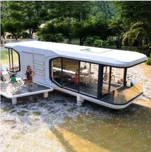 Prefab Modular Container House with Aluminum & Steel Frame Modern Design for Hotel Use