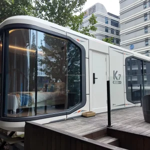 Prefab Modular Luxury Space Cabin Tiny Luxury Capsule Prefabricated Container Modular Outdoor House Home Pod