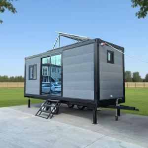 Prefab Modular Single Apartment Expandable Container House Tiny Studio Home Steel Frame Modern Interior Design