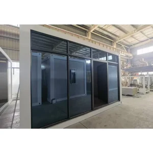 Prefab Modular Steel Container Home Sunroom Waterproof Fast Assemble 20ft 40ft Folding Design Mobile Office Luxury Customized