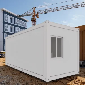Prefab Modular Steel Container House Mobile Tiny House with Living Room for Office Warehouse Workshop or Granny Flat Use