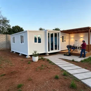 Prefab Modular Tiny Home Casas Contenedor Folding Mobile House 20ft 40ft Prefabricated Expandable Container House 2 3 Bedrooms