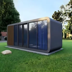 Prefab Movable Smart Container House Portable Space Capsule Villa Extendable Mini 20ft Mobile Modular Apple Cabin with Bathroom