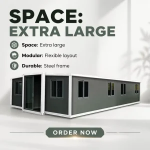 Prefab Office Modern Portable Mobile Tiny Home Movable Modular Prefabricated Detachable Container House