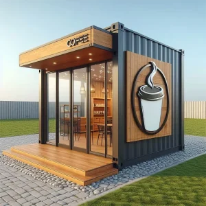 Prefab Shipping Container Restaurant Design 20ft for bar and Restaurant Bbq Kitchen Cafe Shop