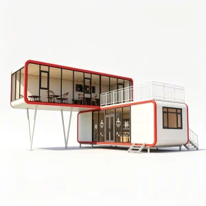 Prefab Small Apple Cabin House Easy to Build Prefabricated Portable 20Ft 40Ft Office Pod Soundproof Container Home