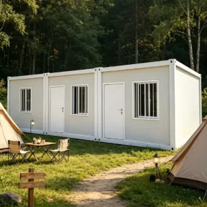 Prefab Steel Container House for Outdoor Office & Accommodation