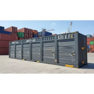 Prefab Steel Shipping Container Warehouse 20ft 40ft Customized Storage Container with Roller Shutter Door