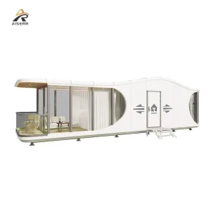 Prefab Steel Structure Luxury Container House Modern Tiny Home Space Capsule Hotel
