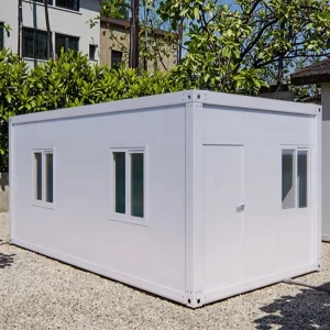 Prefab Tiny Home 20ft Container Steel Sandwich Panel Farmhouse Design Seismic Wind Mobile House
