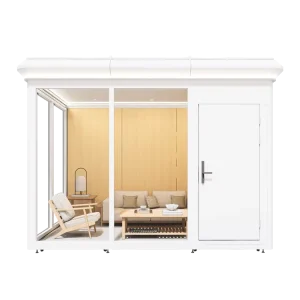 Prefab Unit Modular Waterproof Aluminum Eco-Friendly Lightweight Rest Cabin for School Playground Easy Installation Modern