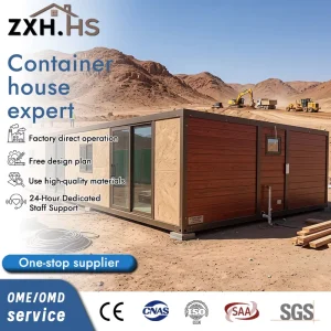 Prefabricated 2 Story Container House 20ft Tiny Home with Kitchen Folding Modular Cabin Expandable Prefab House