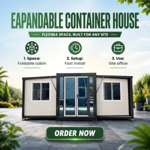 Prefabricated 20Ft 30Ft 40Ft Expandable Container House 2 3 4 Bedroom Prefab Building Modular Home Casa Contenedor