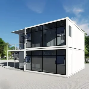 Prefabricated 40 ft High Cube Flat Pack Container Home, Two Bedroom, Australian Standards