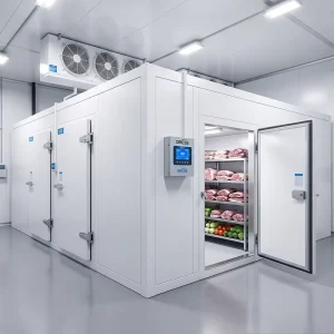 Prefabricated Cold Storage Building Assembly Freezer Blast Chiller Warehouse for Ice Cream Dairy Products Facility Room