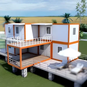 Prefabricated Detachable Flat Pack Container Houses 10ft 20ft 40ft Modular Portable Design for Office Villa Sandwich Panel