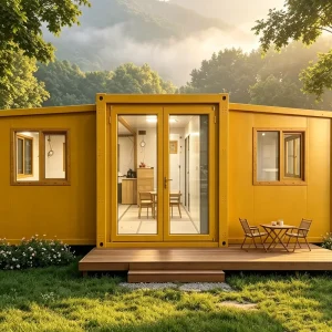 Prefabricated Expandable Container Houses with Sandwich Panel and Steel for Villa and Small Folk Houses in Scenic Spots
