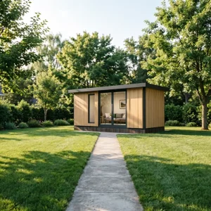Prefabricated Guest House Backyard Garden Cabin Weatherproof Reception Room Suitable for Rain Wind and Outdoor Use