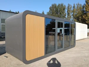 Prefabricated House Durable 20ft 40ft Custom Design Prefab Modular Container Cabin Office Portable Home Pod Apple Cabin