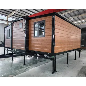 Prefabricated Luxury Expandable Container House Portable Mobile Home Bathroom Kitchen Fireproof Grade Anti-Seismic