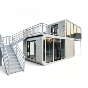 Prefabricated Luxury Mobile Apple Cabin House Quick Build Prefab Portable 20Ft 40Ft Office Pod Insulated Light Container