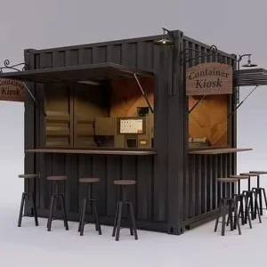 Prefabricated Mobile 20ft Steel Luxury Container House Fast Install Modern Design for Fast Food Restaurants Outdoor
