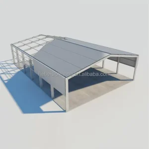 Prefabricated Modern Warehouse Prefab Steel Structure Hangar Insulated Barn For Sale