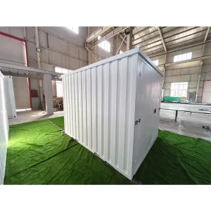 Prefabricated Modular Folding Waterproof 19ft Container House, Warehouse, Self-Storage, or Garden Shed, Steel, Customizable