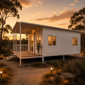 Prefabricated Modular Log Cabin Style Expandable House for AU Farm Stay Vacation Rental with AS NZS Standard Design