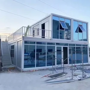 Prefabricated Modular Portable Steel Container House for Sale Tiny Home Shop Storage Office Building Environmental Protection
