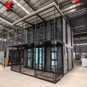 Prefabricated Module House Ready Made Office 20ft Luxury Container Module House Glass Prefab House