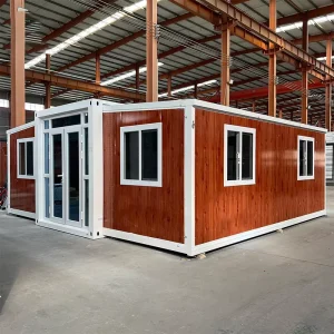 Prefabricated Movable Pop up 2 Layer Container House with 2 Bedrooms and Bathroom