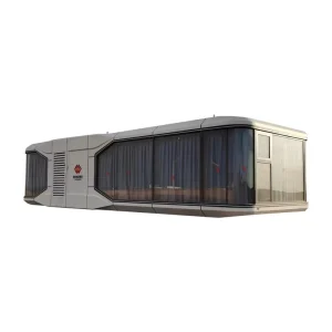 Prefabricated Movable Square Container House Modular Space Capsule Villa Dining Use Modern Eco friendly Steel Structure Homes