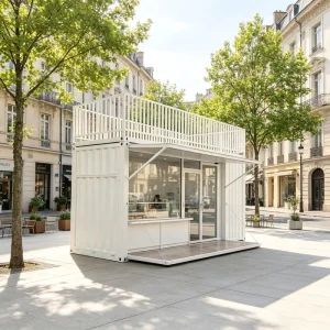 Prefabricated Pop up Shop Container Retail Booth Portable Mobile Kiosk for Coffee and Food