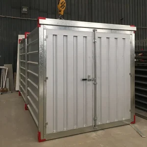 Prefabricated Portable Small Container Storage Warehouse, Detachable Steel Design