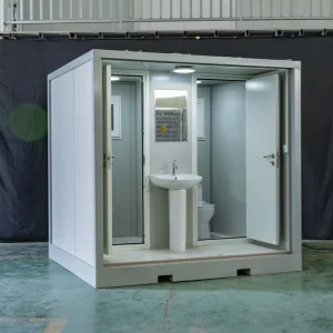 Prefabricated Quick Install Durability Hygienic Ventilation System Odor Free Emergency Sanitation Toilet Containers