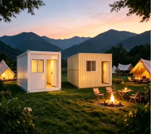 Prefabricated Steel Container House Custom Expandable Breathable Container Building for Supermarkets Offices Schools