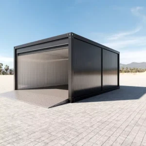Prefabricated Steel Garage Outdoor Car Shelter Waterproof Metal Storage Room