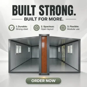 Prefabricated Steel Structure Warehouse Container Workshop Anti-Corrosion Sandwich Panel Detachable Container Office Work Site
