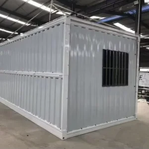 Prefabricated and Collapsible Portable Unit for Temporary Office Integrated Meeting Room and Rest Area Foldable Container House