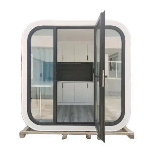 Premium Garden Office Pods Prefab Tiny Houses Modular Garden Room Portable Cube Pod on Wheels