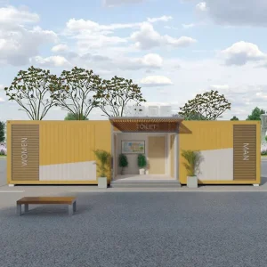 Premium Heavy-Duty Hygienic Portable Toilet Cabin for Outdoor Events Modern Design Sandwich Panel Steel for Bathrooms Containers